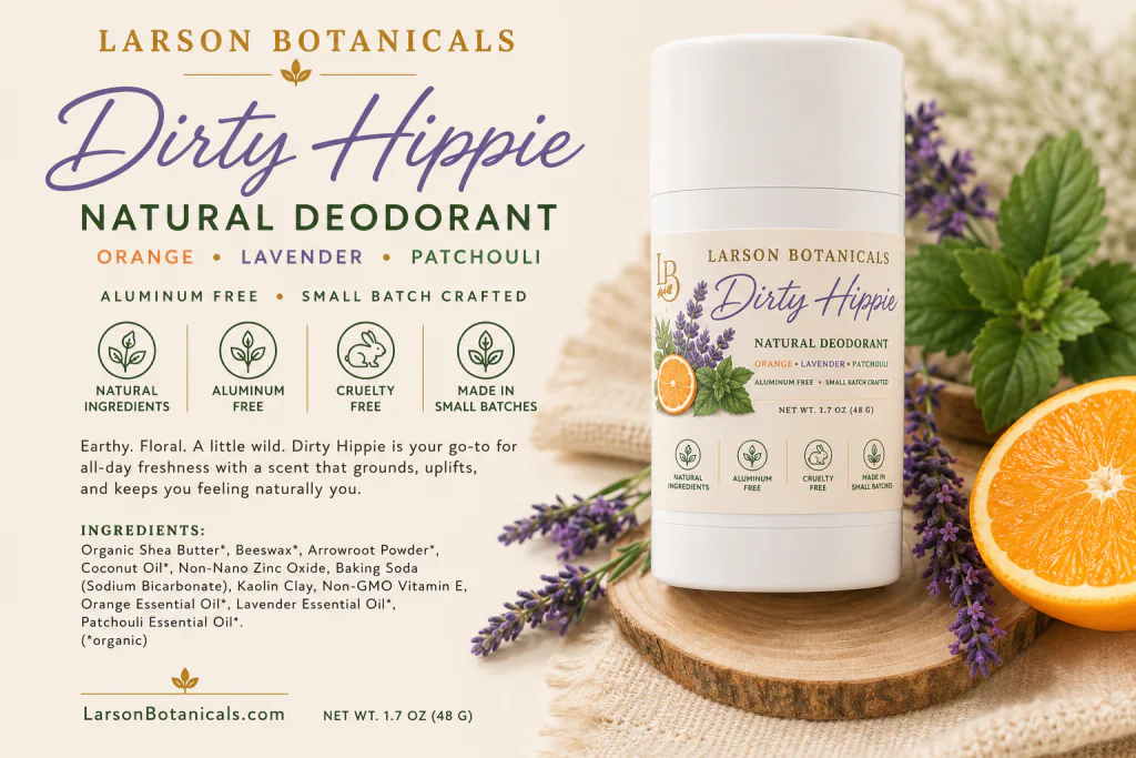 Dirty Hippie Aluminum-Free Organic Natural Deodorant, 1.7 oz