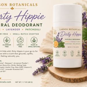 Dirty Hippie Aluminum-Free Organic Natural Deodorant | 1.7 oz