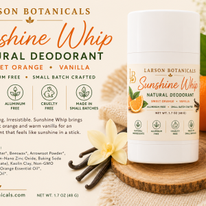 Sunshine Whip Aluminum-Free Organic Natural Deodorant | 1.7 oz