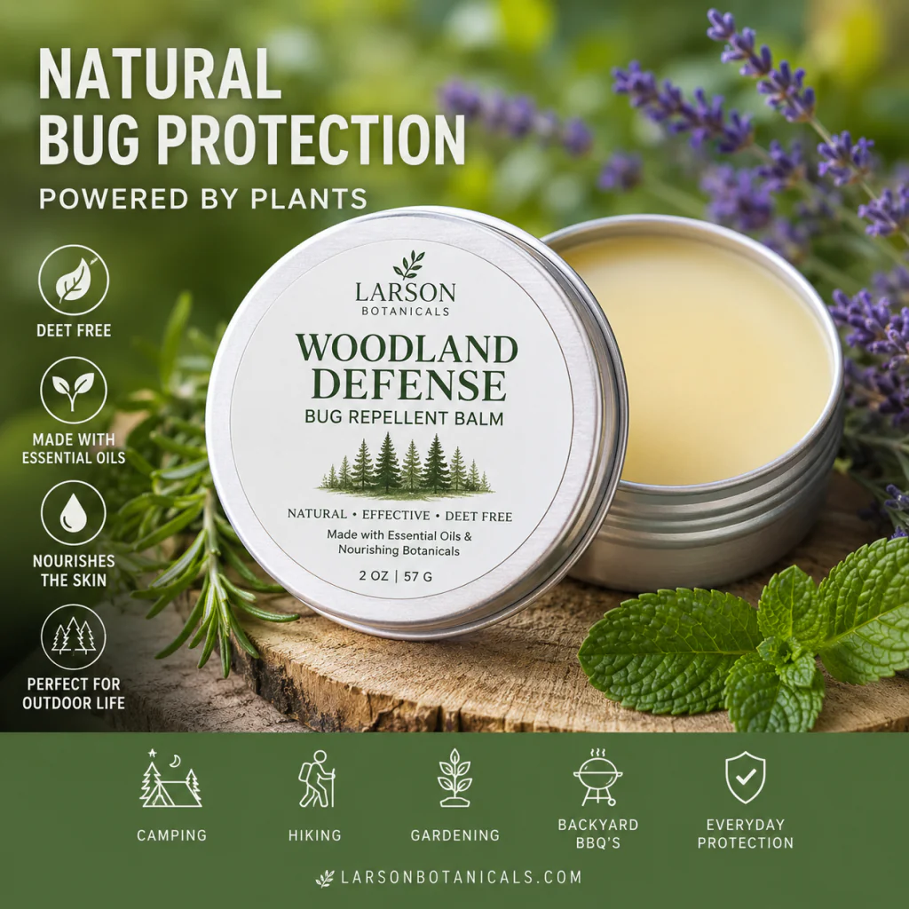 Woodland Defense Botanical Bug Balm | DEET-Free Outdoor Skin Balm