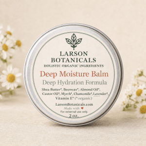 Organic Deep Moisture Balm | Nourishing Body Balm for Dry Skin 2 oz
